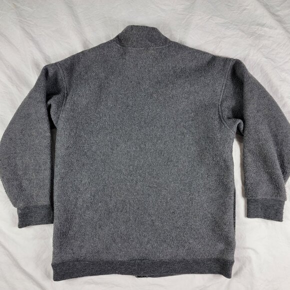 Polar Fleece By Malden Adults Medium Gray Full Zip Sweater Winter Warm Casual - Picture 2 of 8